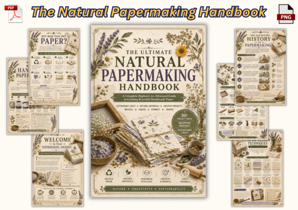 Natural Papermaking Handbook + Workbook