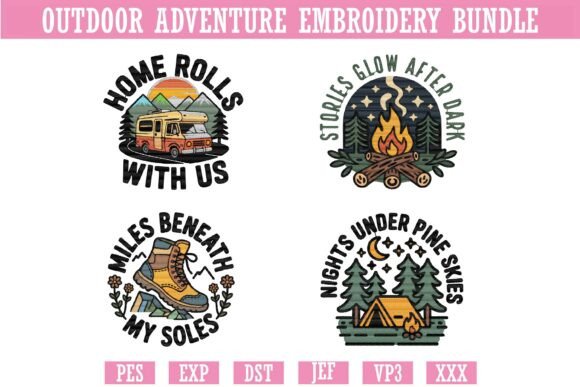 Outdoor Adventure Embroidery Bundle