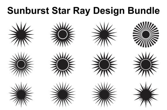 Radiant Solar Starburst Shapes