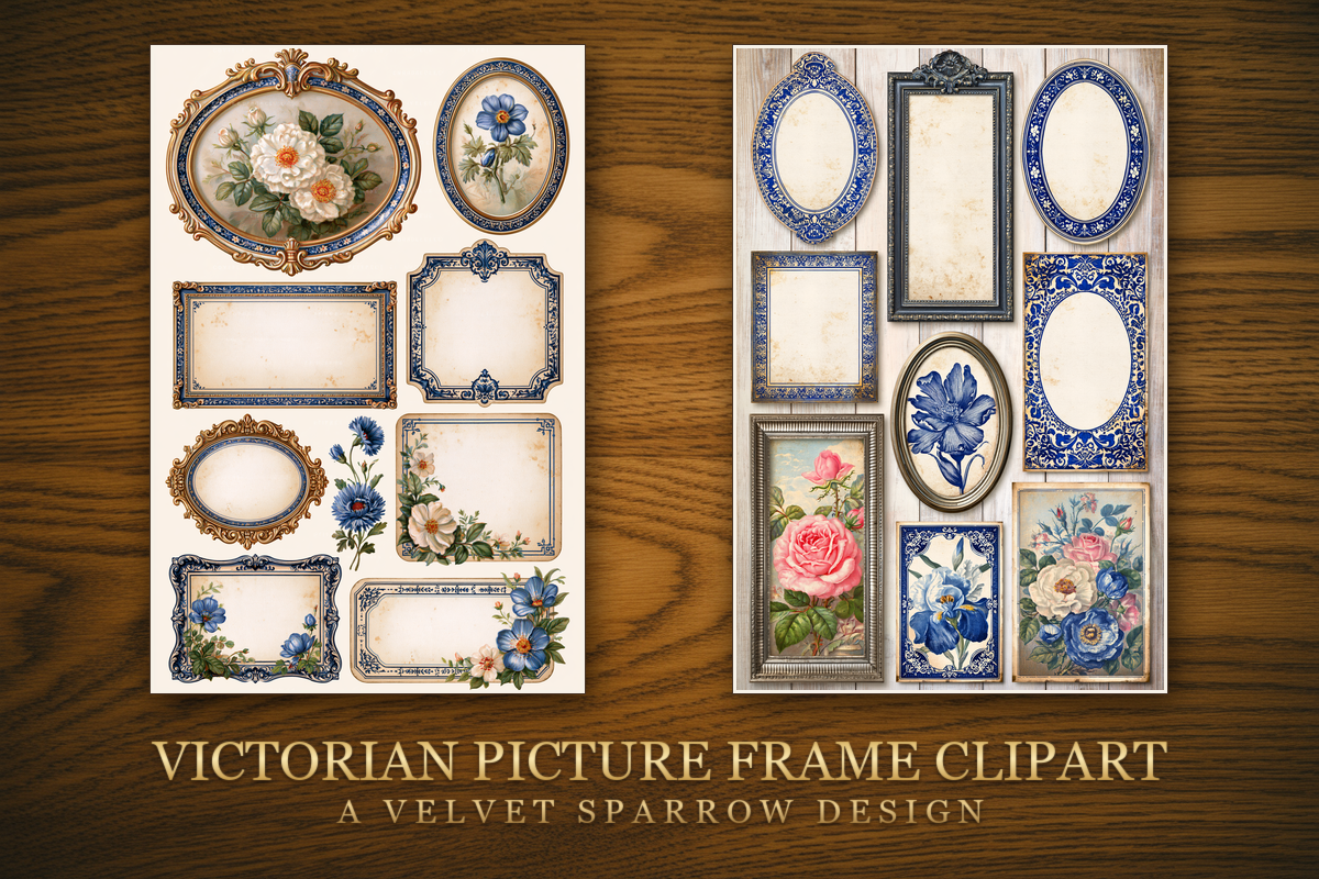 Victorian Picture Frame Clipart