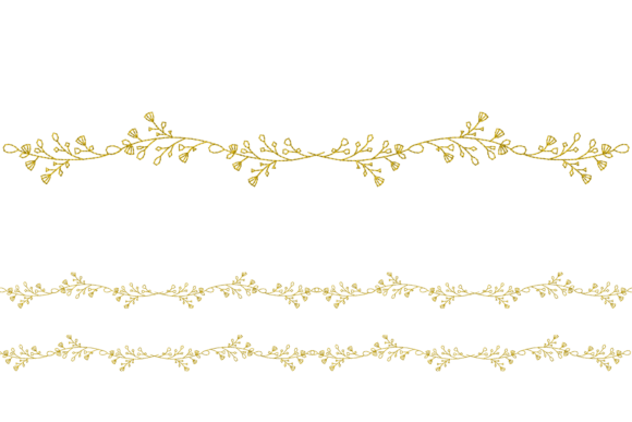 Wildflower Vine Border Embroidery Design