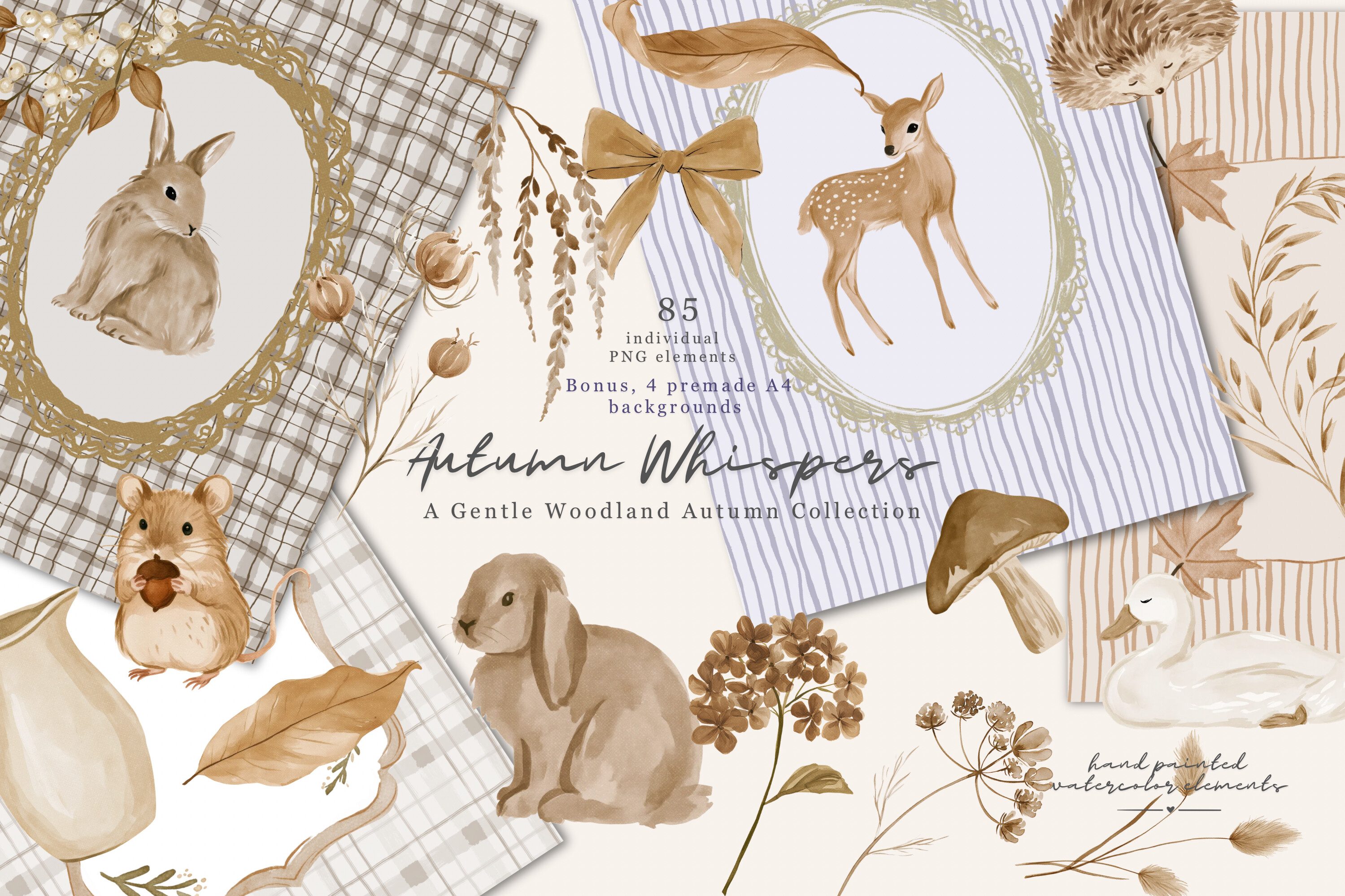 Autumn Woodland Clipart Collection