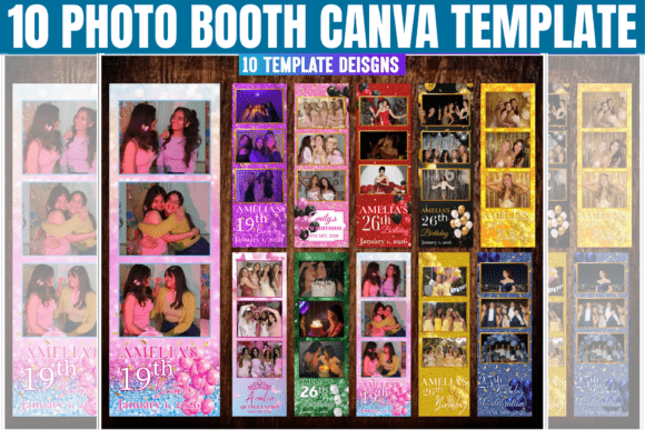 10x Photo Booth Canva Editable Template