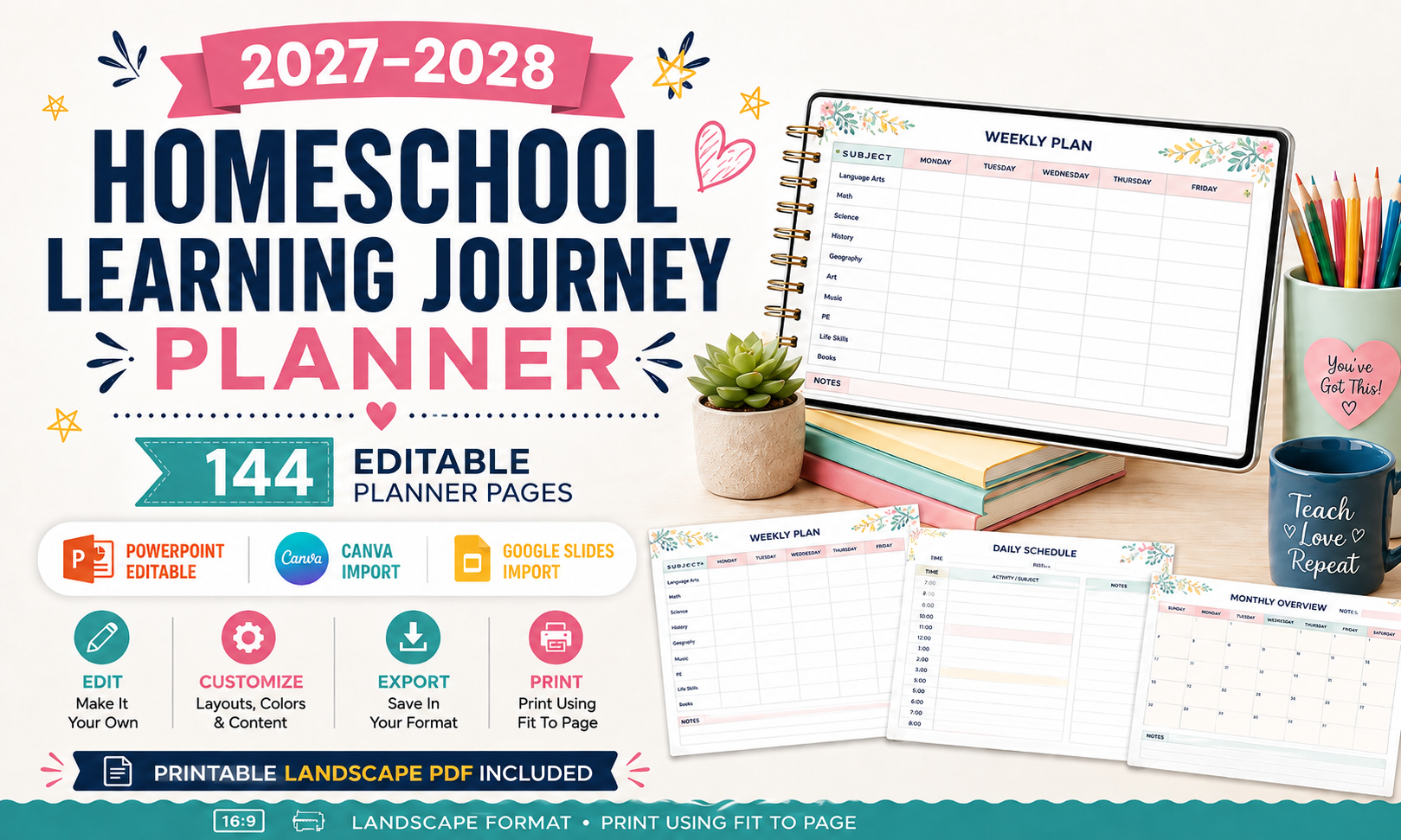2027 2028 Homeschool Planner