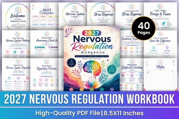 2027 Nervous Regulation Workbook | Stres