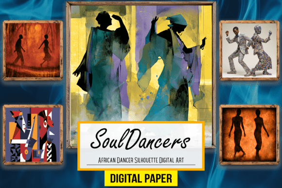 African Dancer Silhouette Digital Arts