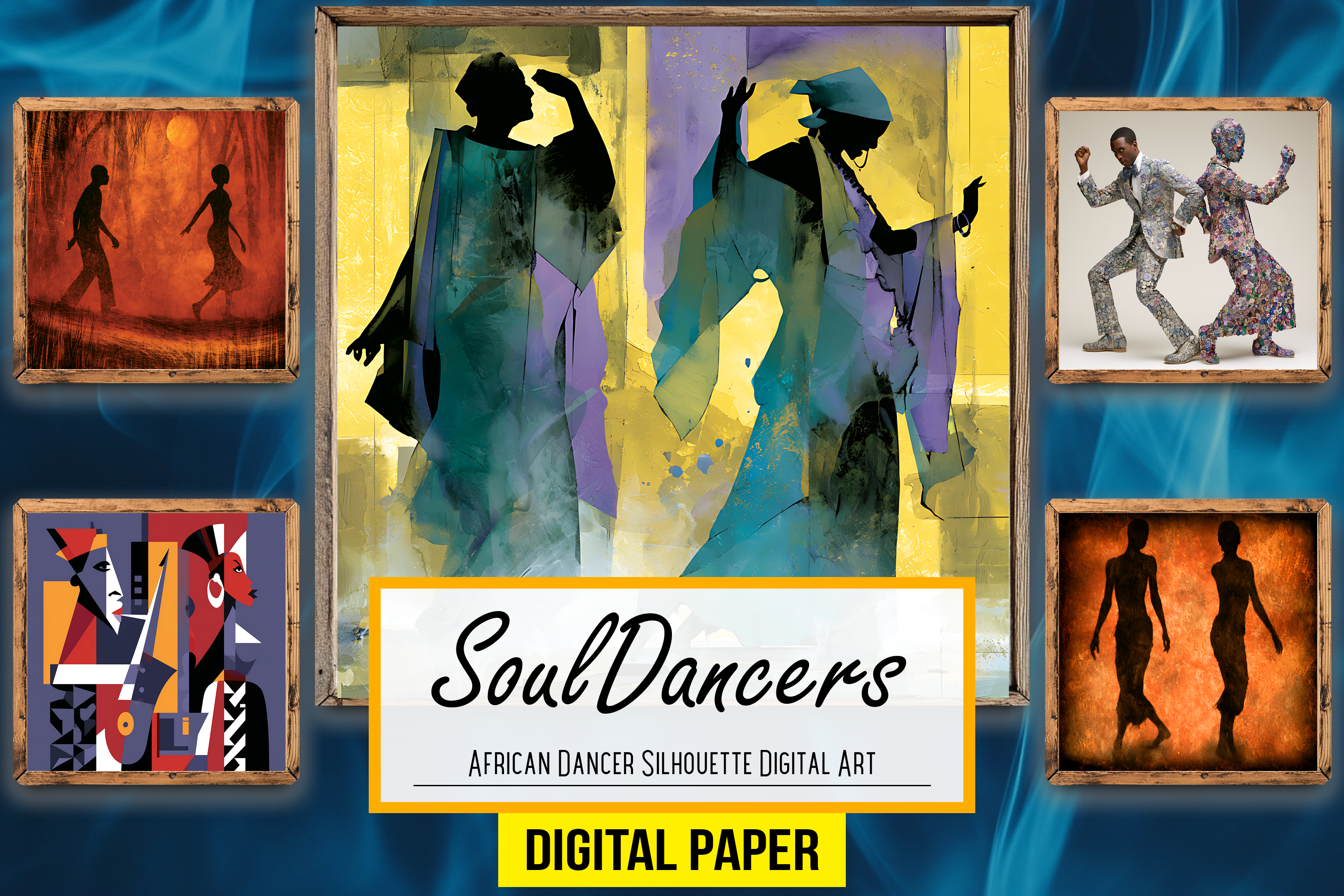 African Dancer Silhouette Digital Arts
