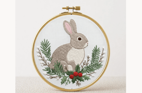 Blue Monarch Design Embroidery Pattern