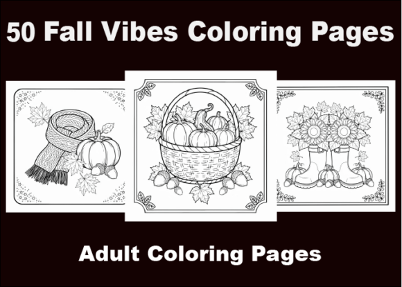 Bold and Easy Fall Vibes Coloring Pages