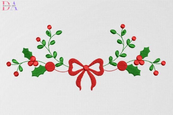 Christmas Holly Bow