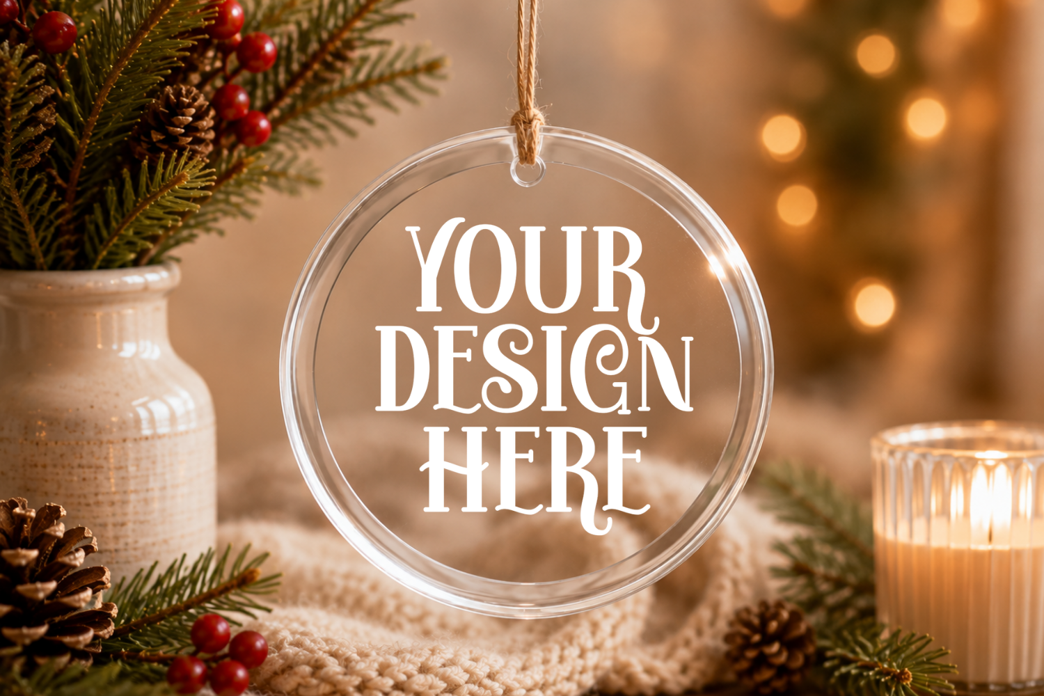 Christmas Ornament Mockup