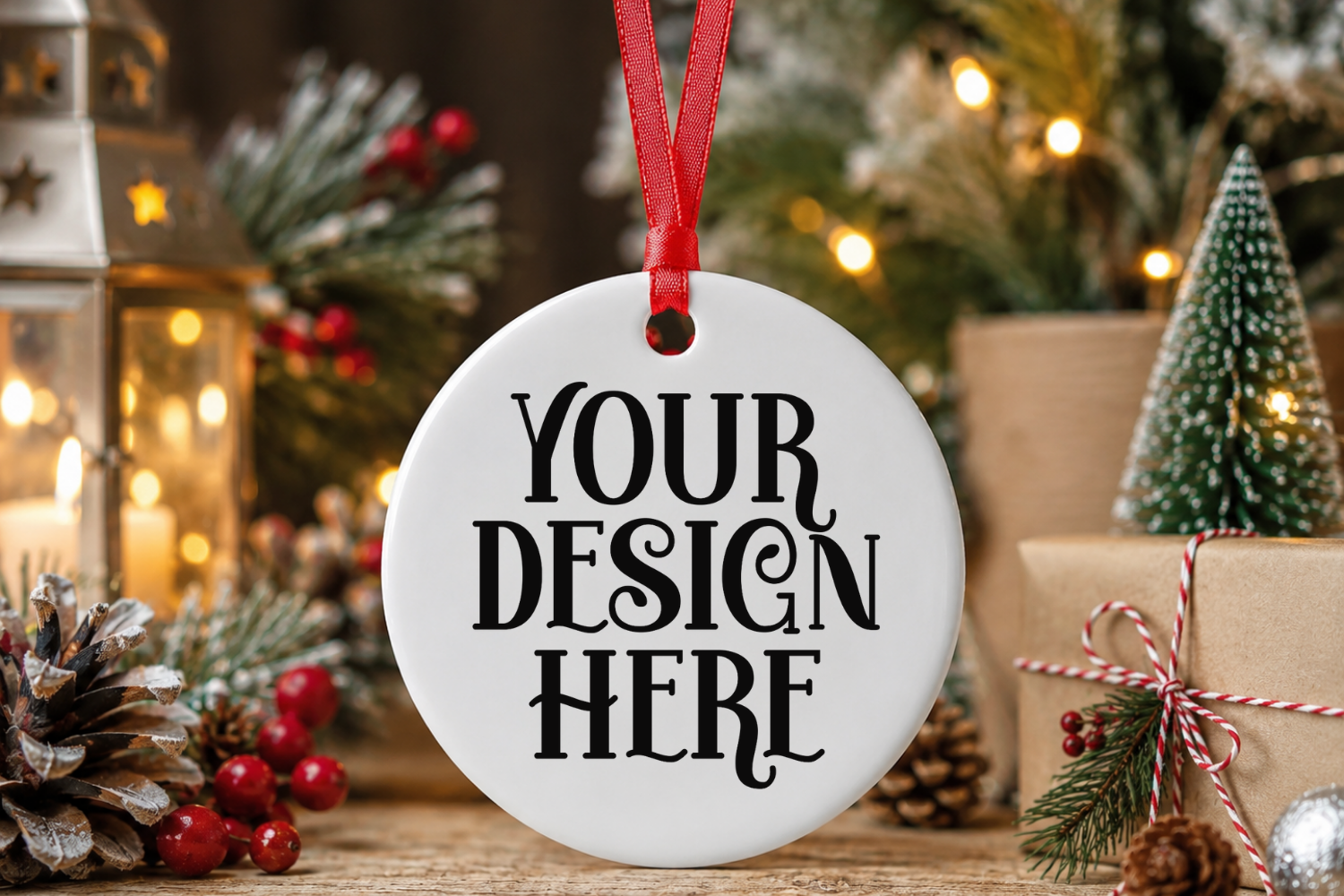 Christmas Ornament Mockup