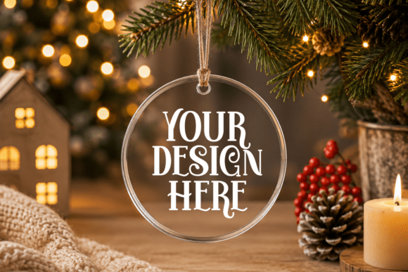Christmas Ornament Mockup