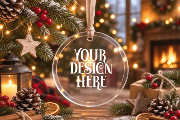 Christmas Ornament Mockup