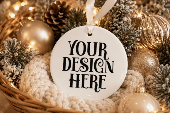 Christmas Ornament Mockup