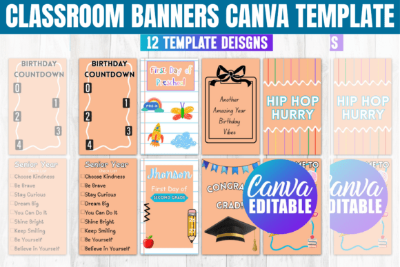 Classroom Banners Editable Templates - Printable