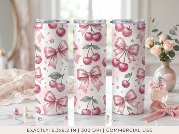 Coquette Floral 20oz, 40ozTumbler Wrap