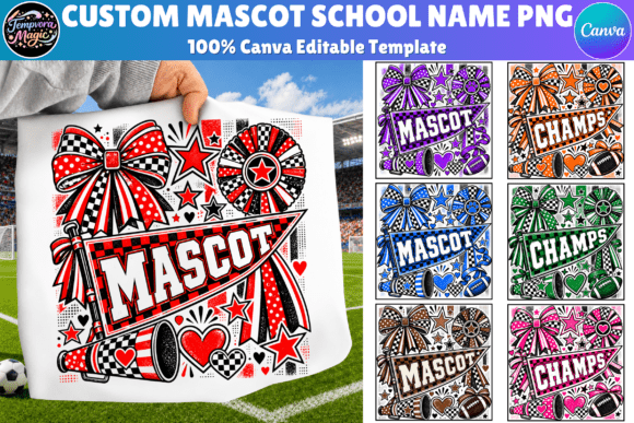 Custom Mascot School Name Png