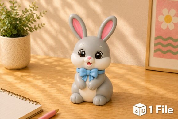 Easter Decoration 3D STL File – Spring Tabletop & Mantel Decor for 3D Printing - Image 6
