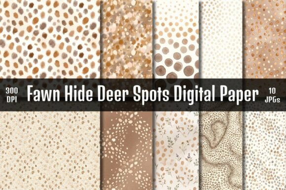 Fawn Hide Deer Spots Digital Paper