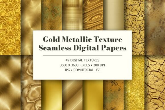 Gold Metallic Seamless Textures