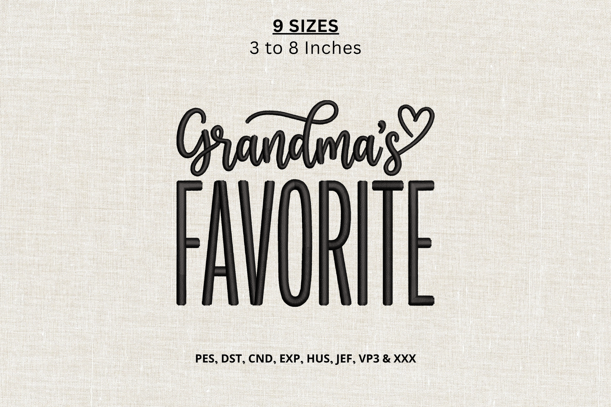 Grandma’s Favorite Machine Embroidery