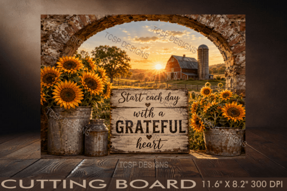 Grateful Heart Cutting Board