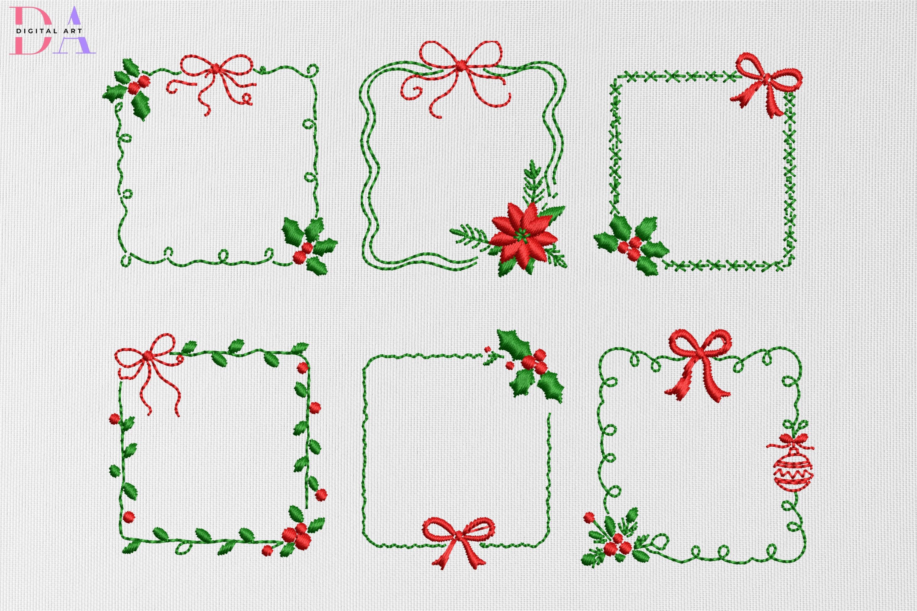 Holly, Bow & Ornament Frames