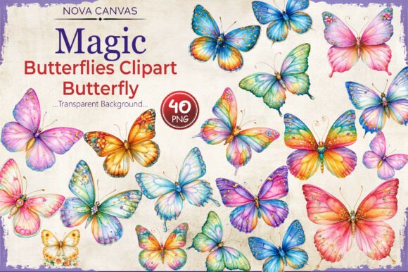 Magic Butterflies Clipart Butterfly PNG