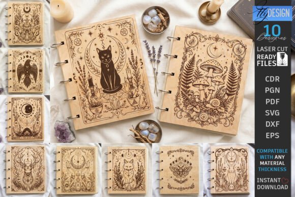 Mystical Notebook Cover Laser Cut Bundle