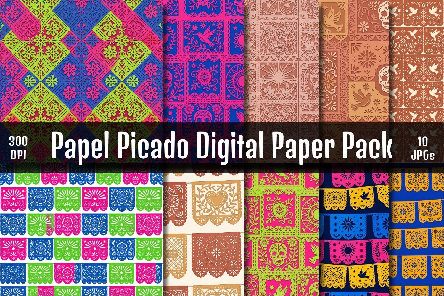 Papel Picado Digital Paper Pack