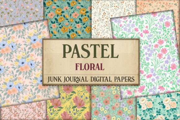 Pastel Floral Journal Junk Journal Page