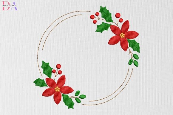 Poinsettia Frame