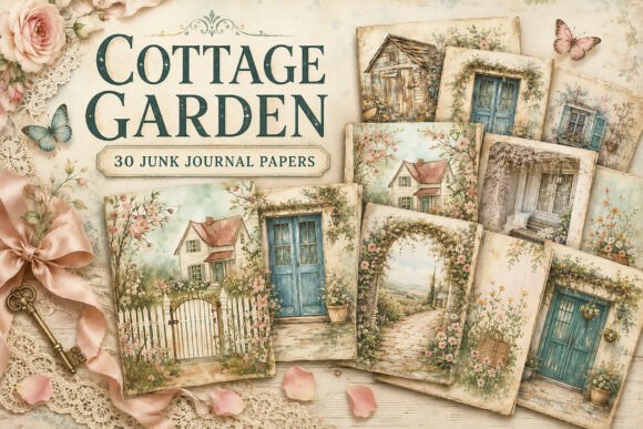 Shabby Chic Cottage Garden Junk Journal