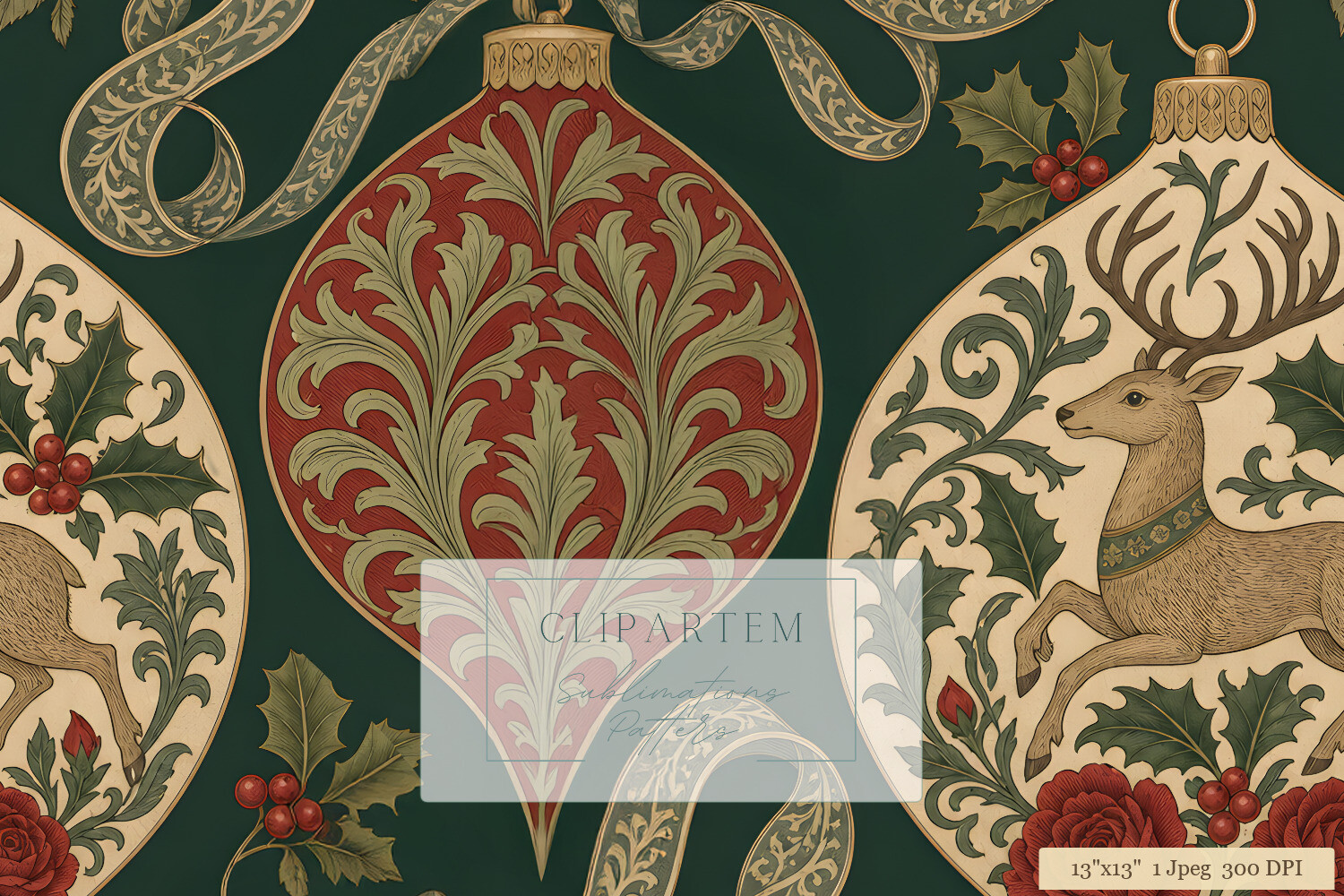 Victorian Christmas Ornament Pattern