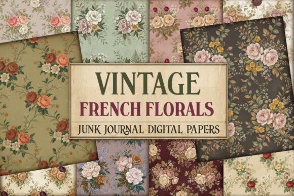 Vintage French Florals Junk Journal