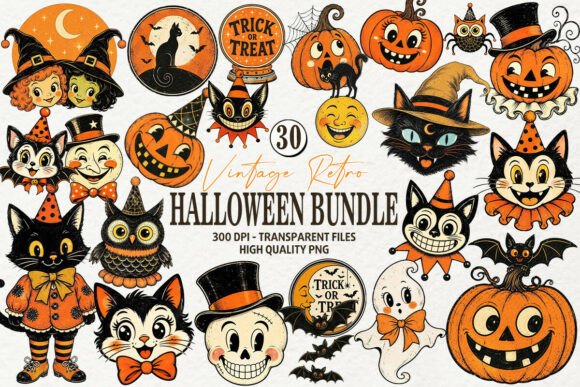 Vintage Halloween Clipart