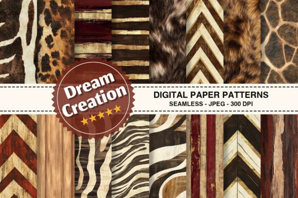 Wild Wood & Golden Stripes Texture