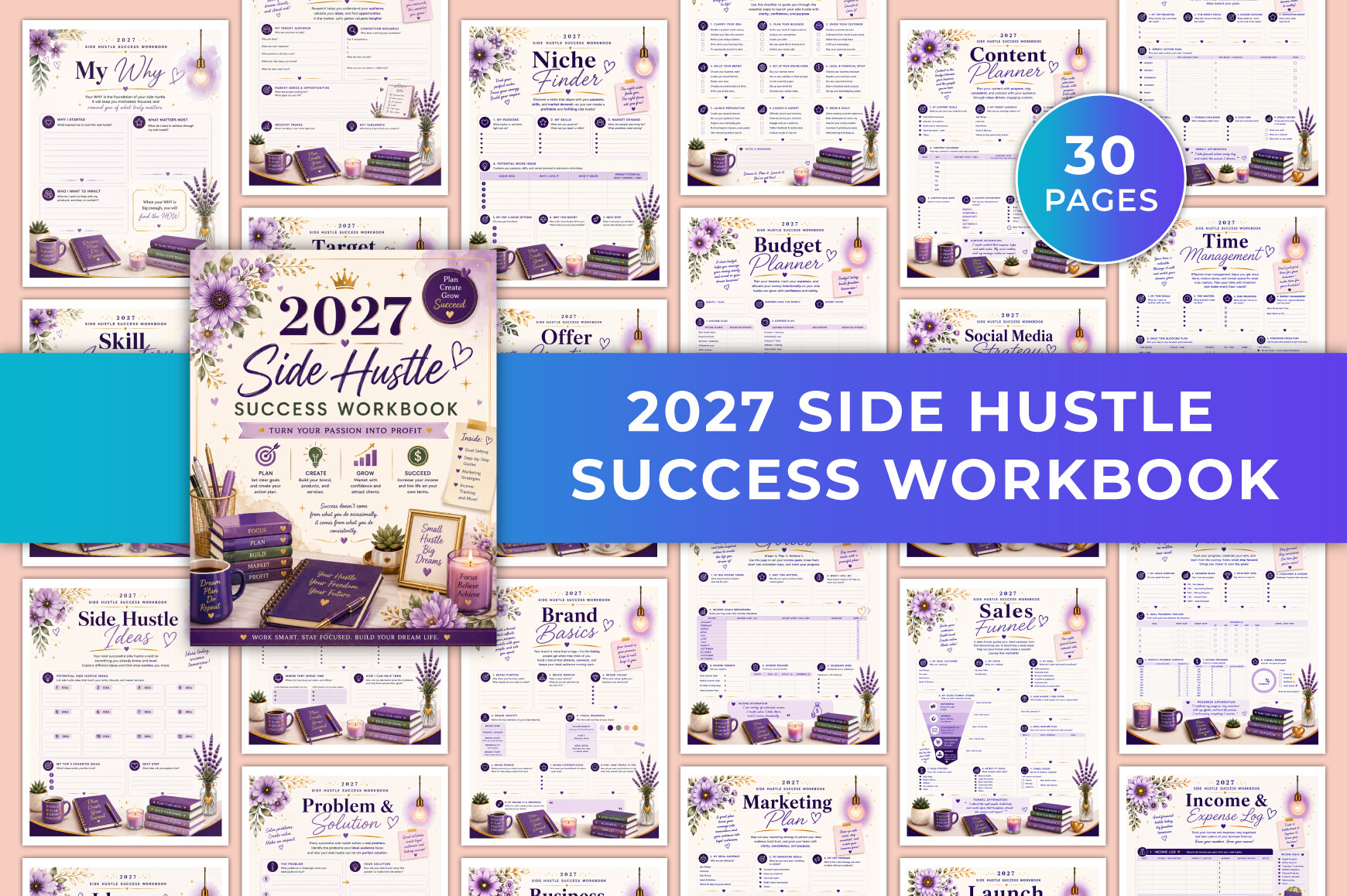 2027 Side Hustle Success Workbook KDP