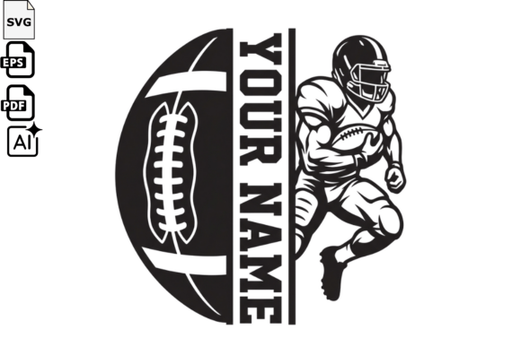 American Football Personalized Name