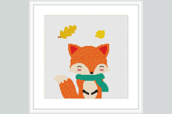 Autumn Fox Cross Stitch Pattern