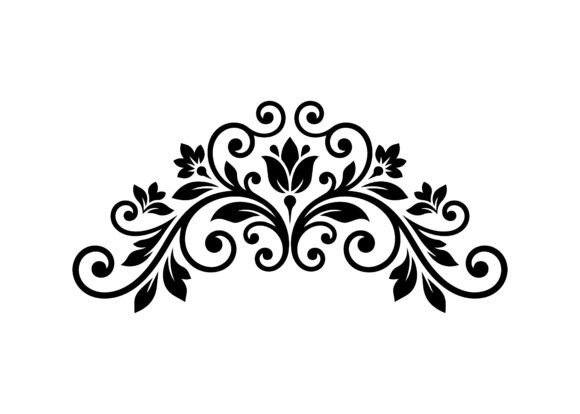 Bridal Ornate Floral Flourish SVG