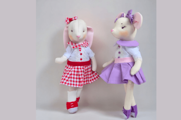 Bunny & Mouse Friends Sewing Pattern