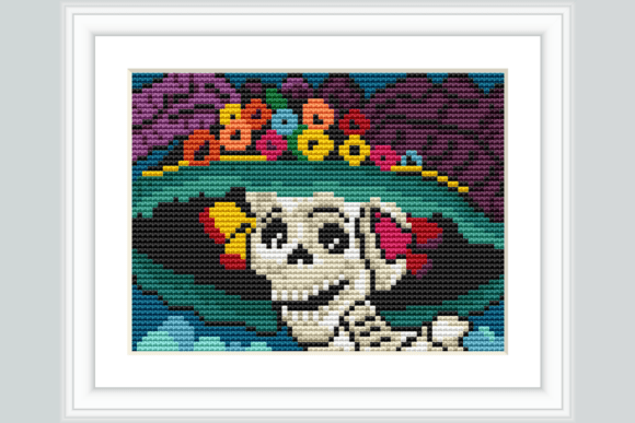 Catrina Dog Cross Stitch Pattern