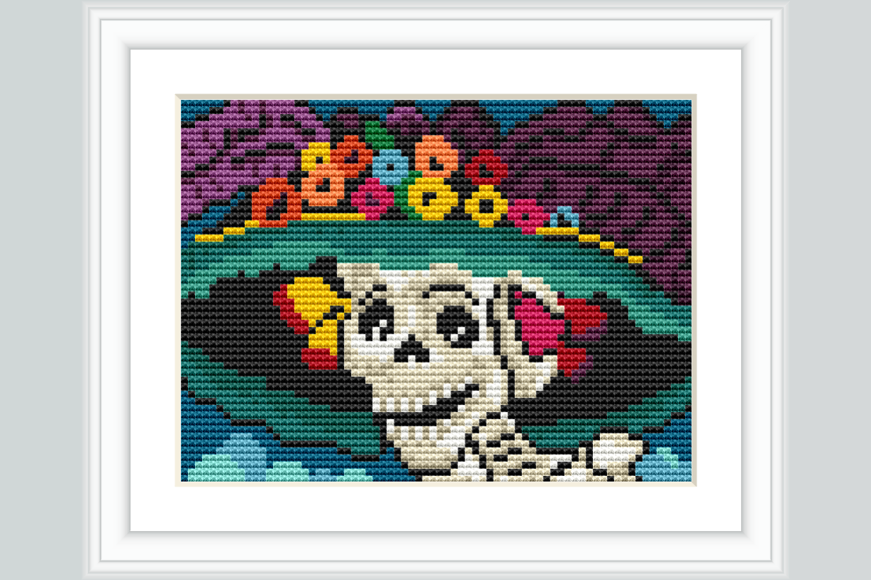 Catrina Dog Cross Stitch Pattern