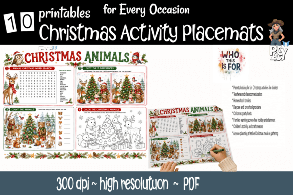 Christmas Activity Placemats