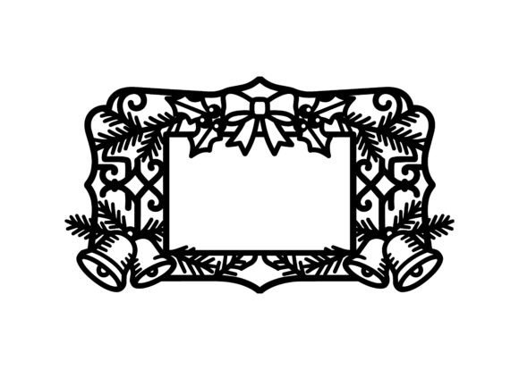 Christmas Bells Holiday Frame SVG