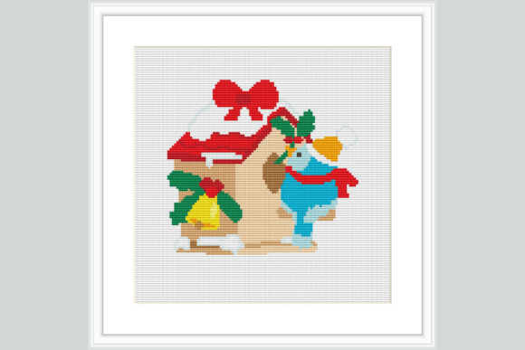 Christmas Bird Cross Stitch Pattern