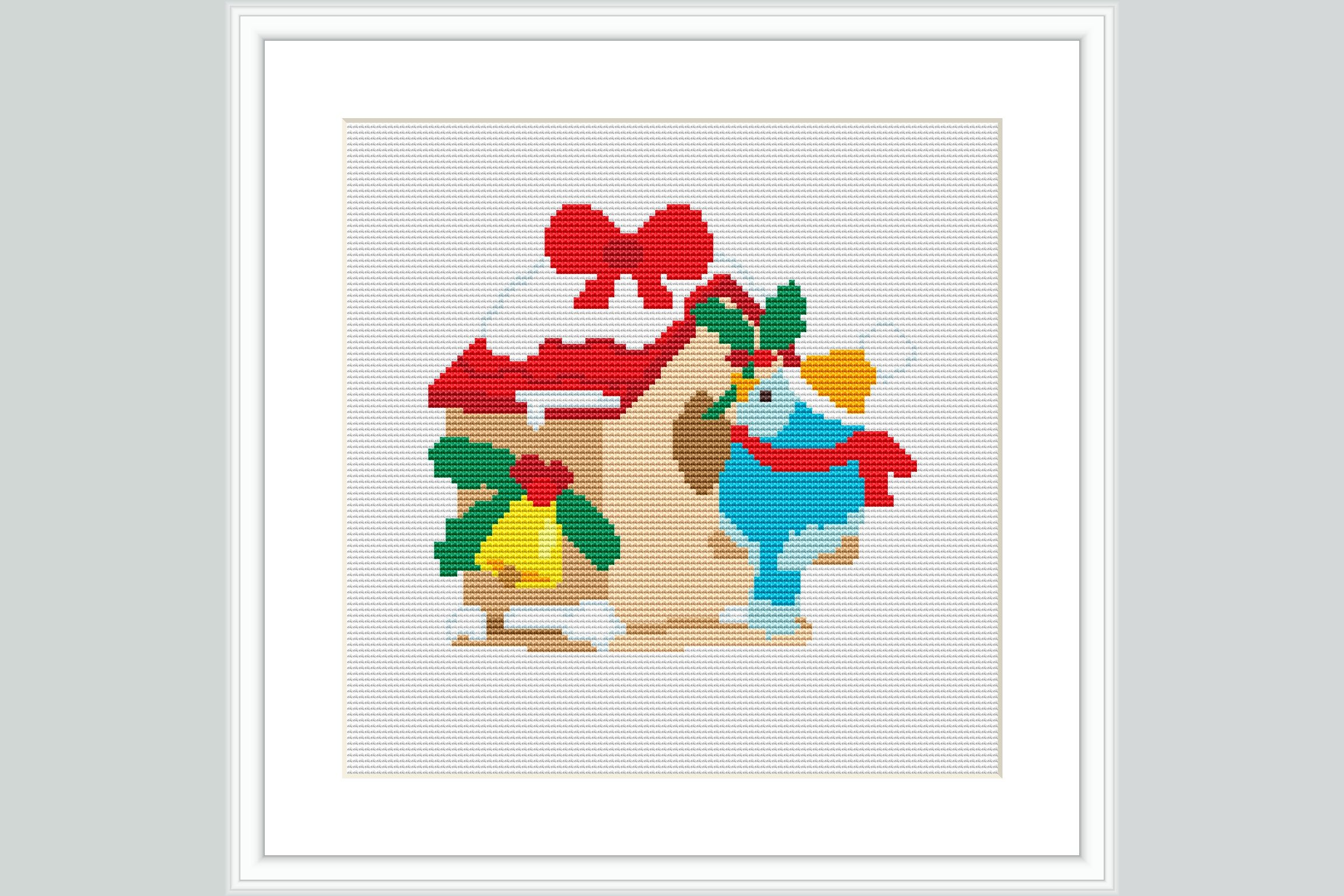 Christmas Bird Cross Stitch Pattern