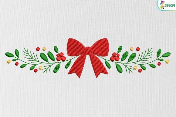 Christmas Bow Garland